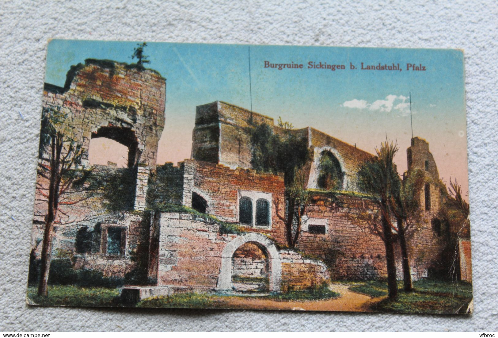 H394, Cpa 1918, Burgruine sickingen b. Landstuhl, pfalz, Allemagne
