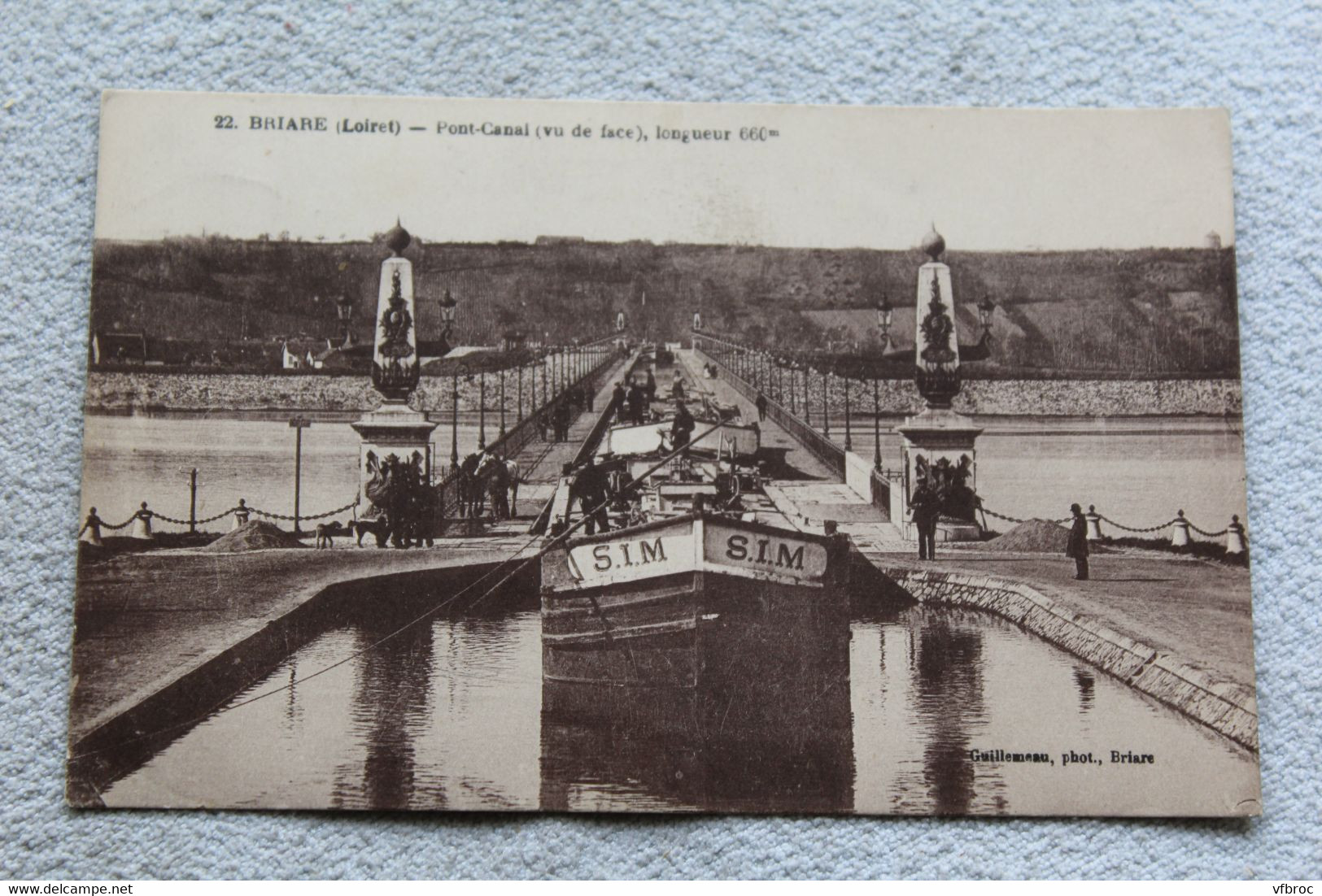 H429, Cpa 1930, Briare, pont canal, Loiret 45
