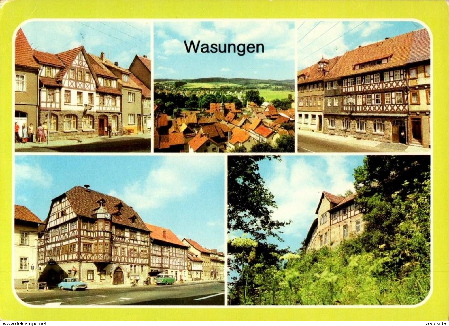 H6332 - Wasungen Fachwerk Fachwerkhaus  - Verlag Bild und Heimat Reichenbach