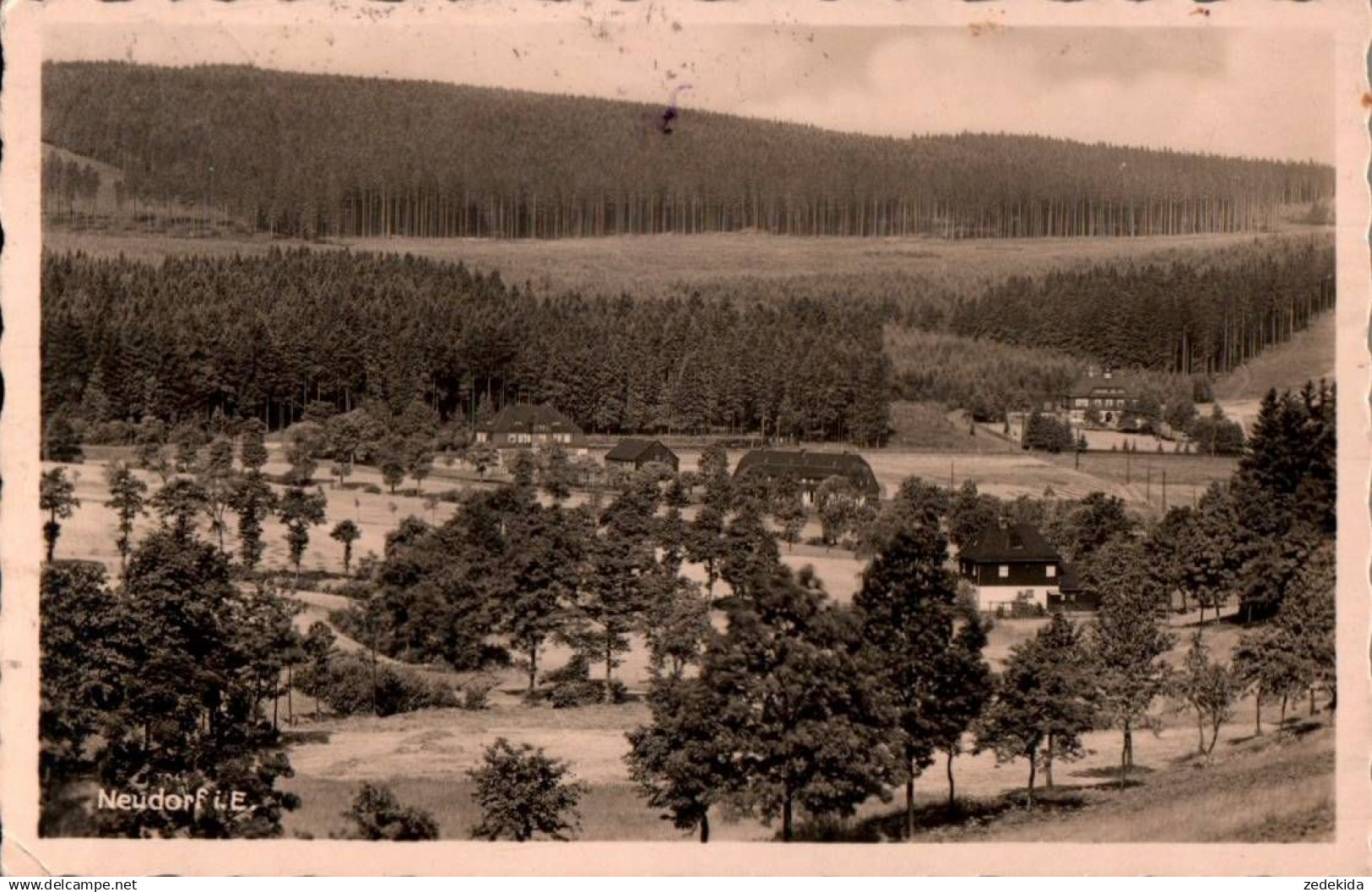 H6732 - Neudorf Sehmatal - Verlag Franz Landgraf - Bahnpost Bahnpoststempel Cranzahl