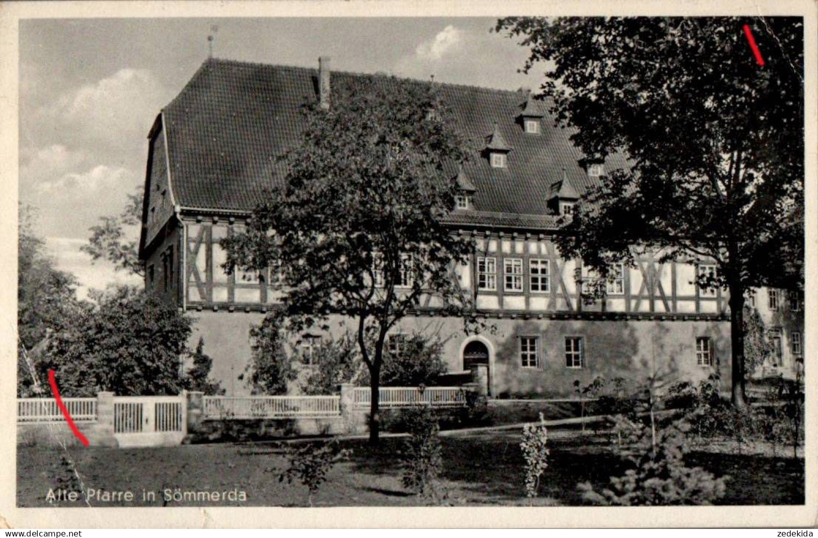 H6881 - Sömmerda - Alte Pfarre Pfarramt Fachwerk Fachwerkhaus - Verlag R. Radtke