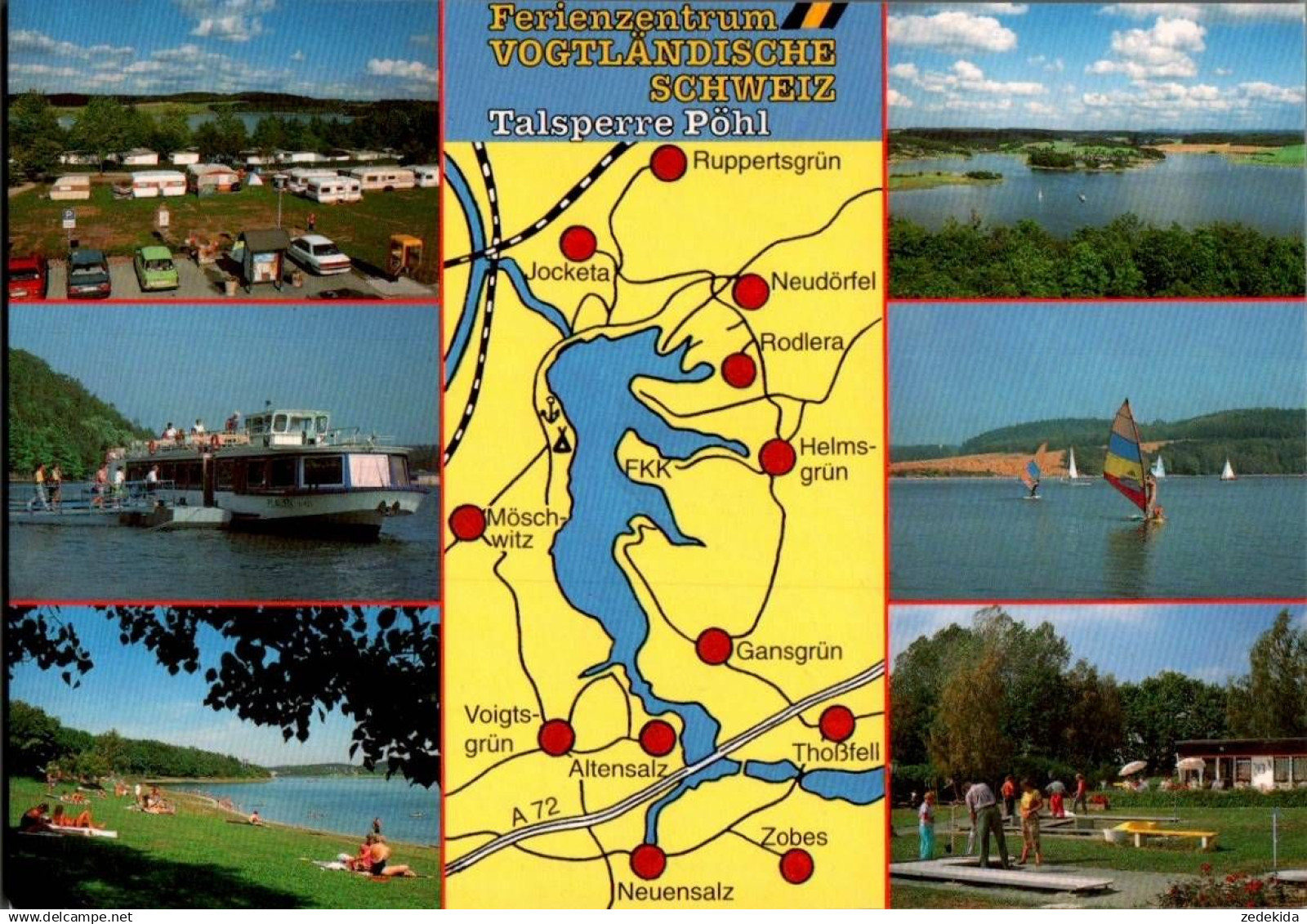 H9088 - TOP Pöhl Talsperre - Verlag Bild und Heimat Reichenbach Qualitätskarte