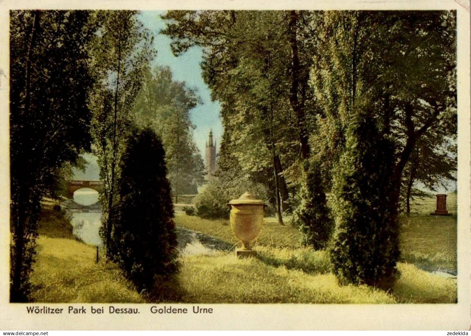 H9363 - Wörlitz Wörlitzer Park Goldene Urne - Verlag Bernhard Fensch