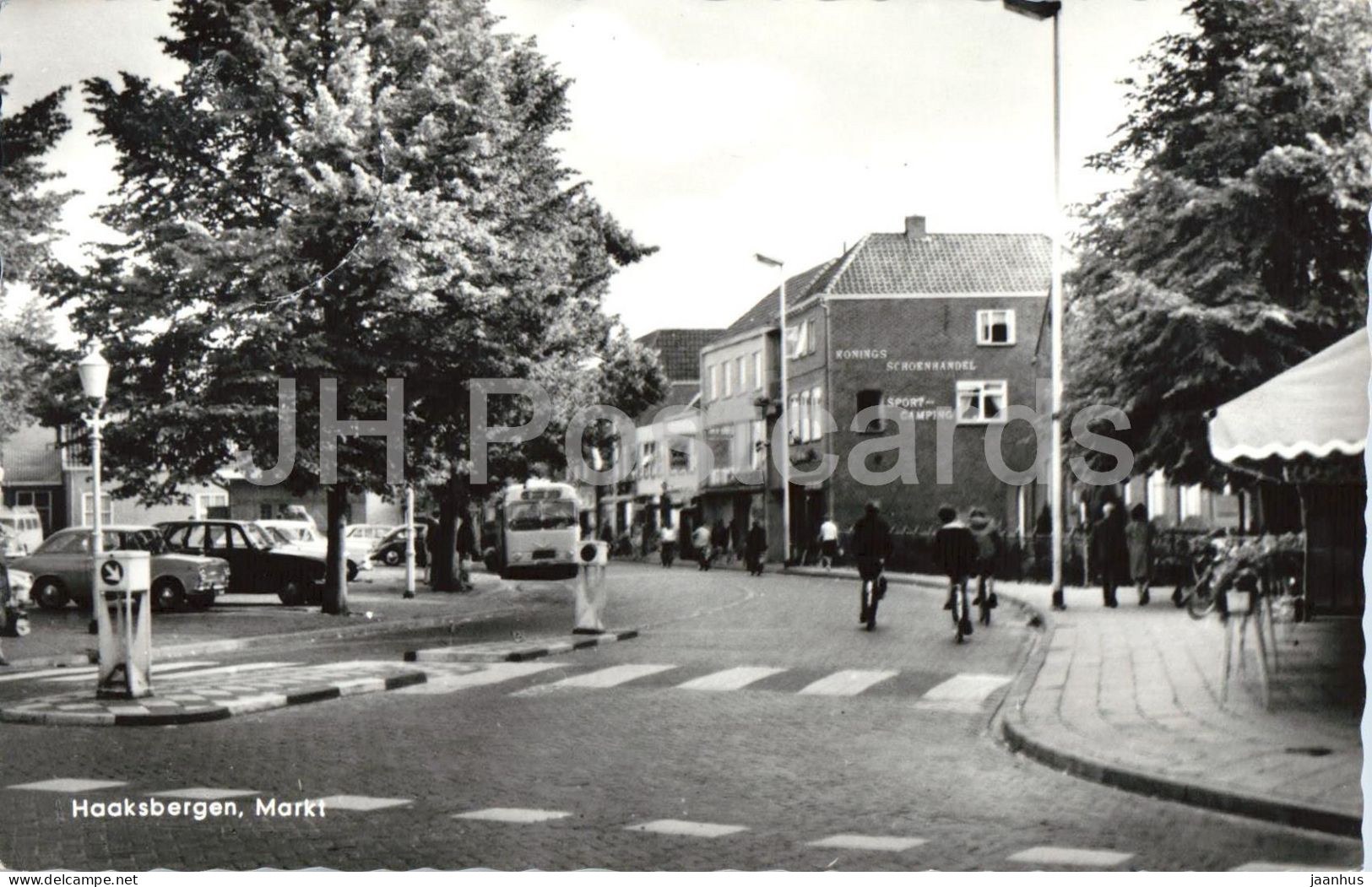 Haaksbergen - Markt - street view - cars - town centre - 1960s - Netherlands - used
