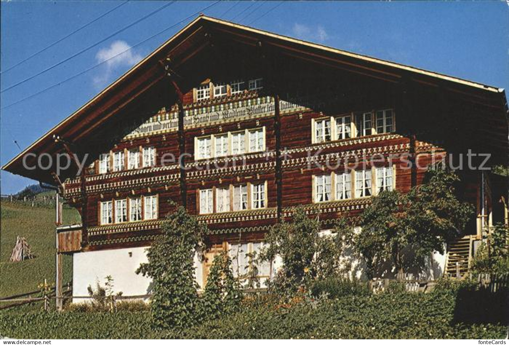 Habkern Altes Haus beim Dorfplatz Chalet 18. Jhdt.