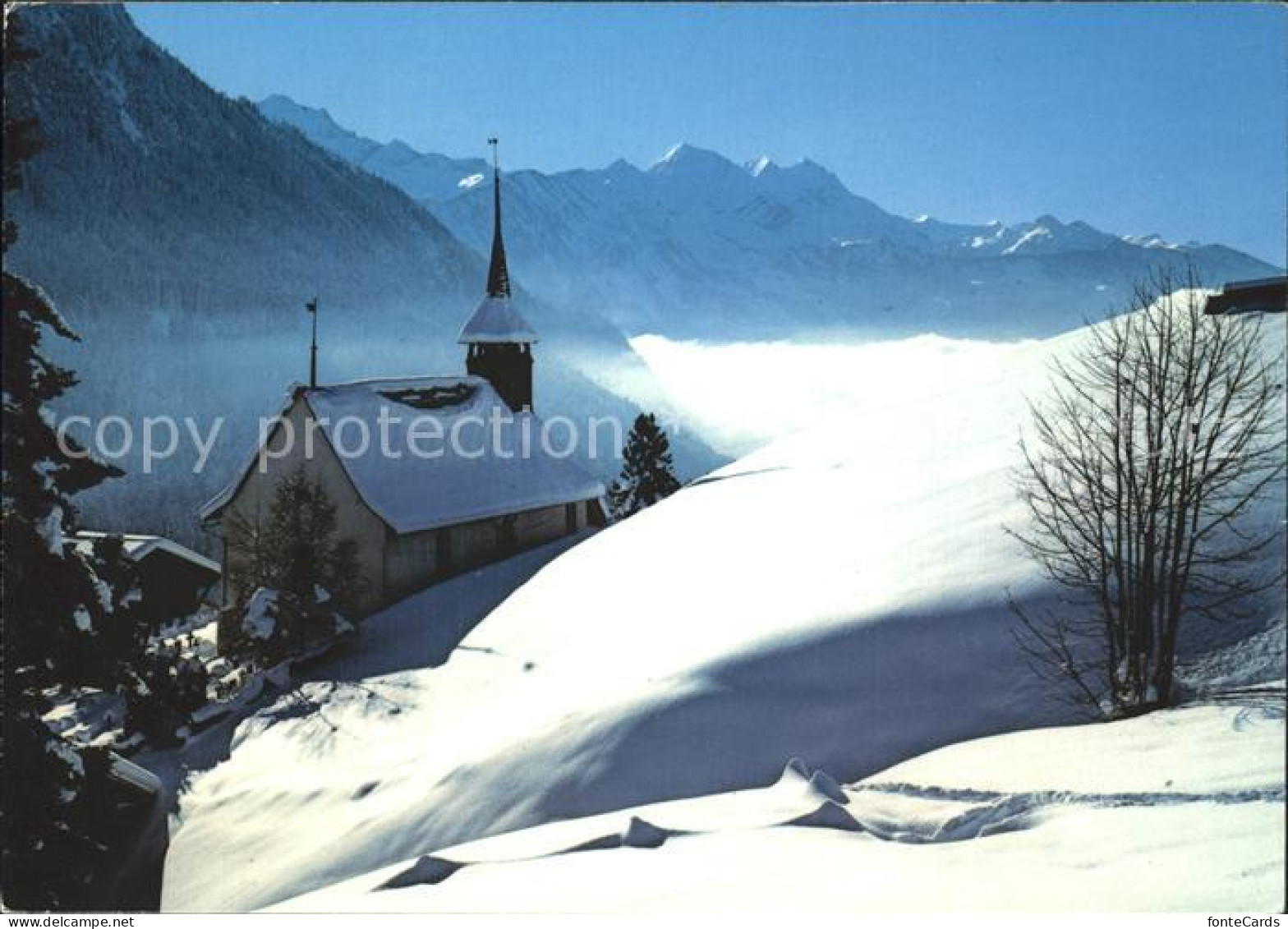 Habkern Kirche Schwalmern Dreispitz