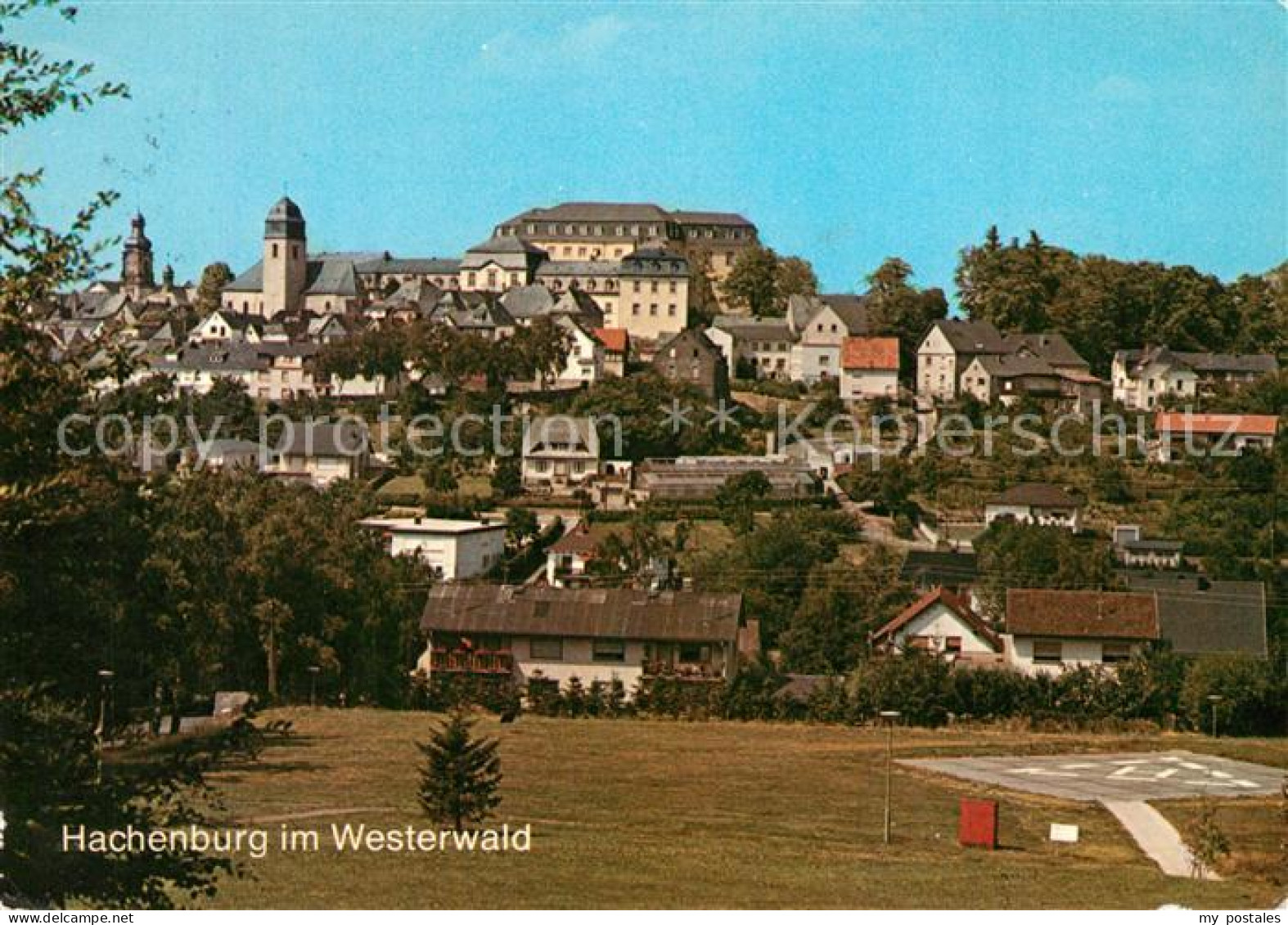 Hachenburg Westerwald Blick zum Schloss