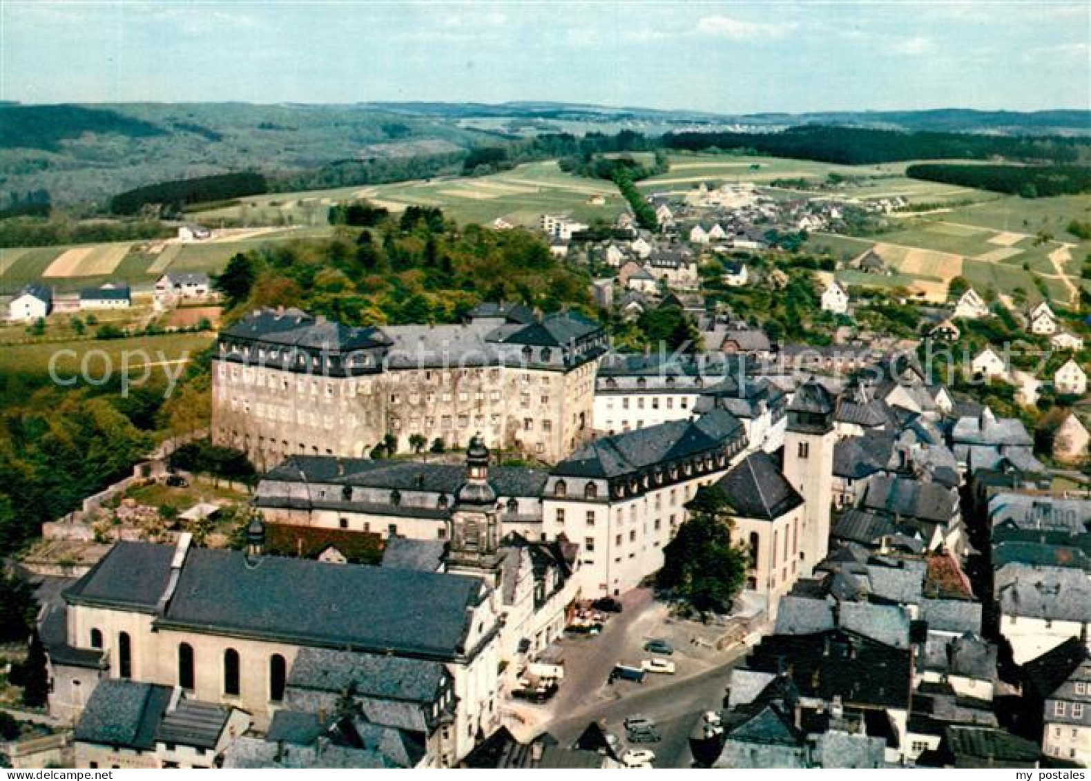 Hachenburg Westerwald Fliegeraufnahme