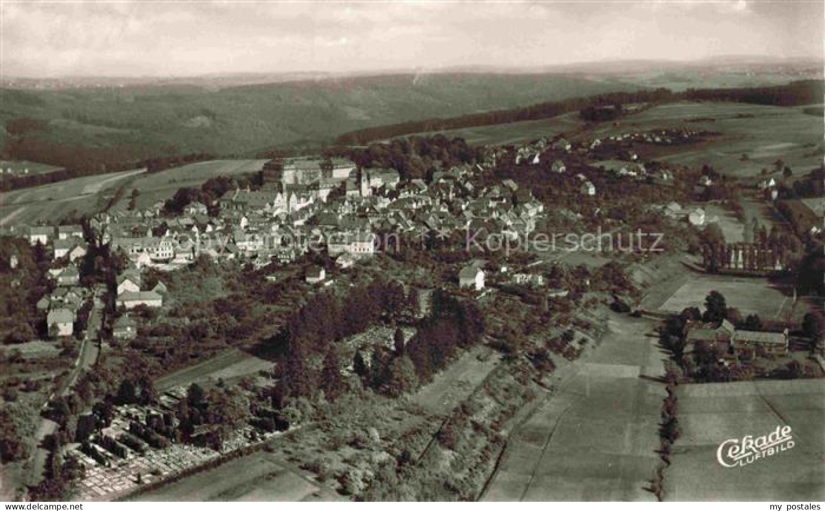 Hachenburg Westerwald Rheinland-Pfalz Fliegeraufnahme
