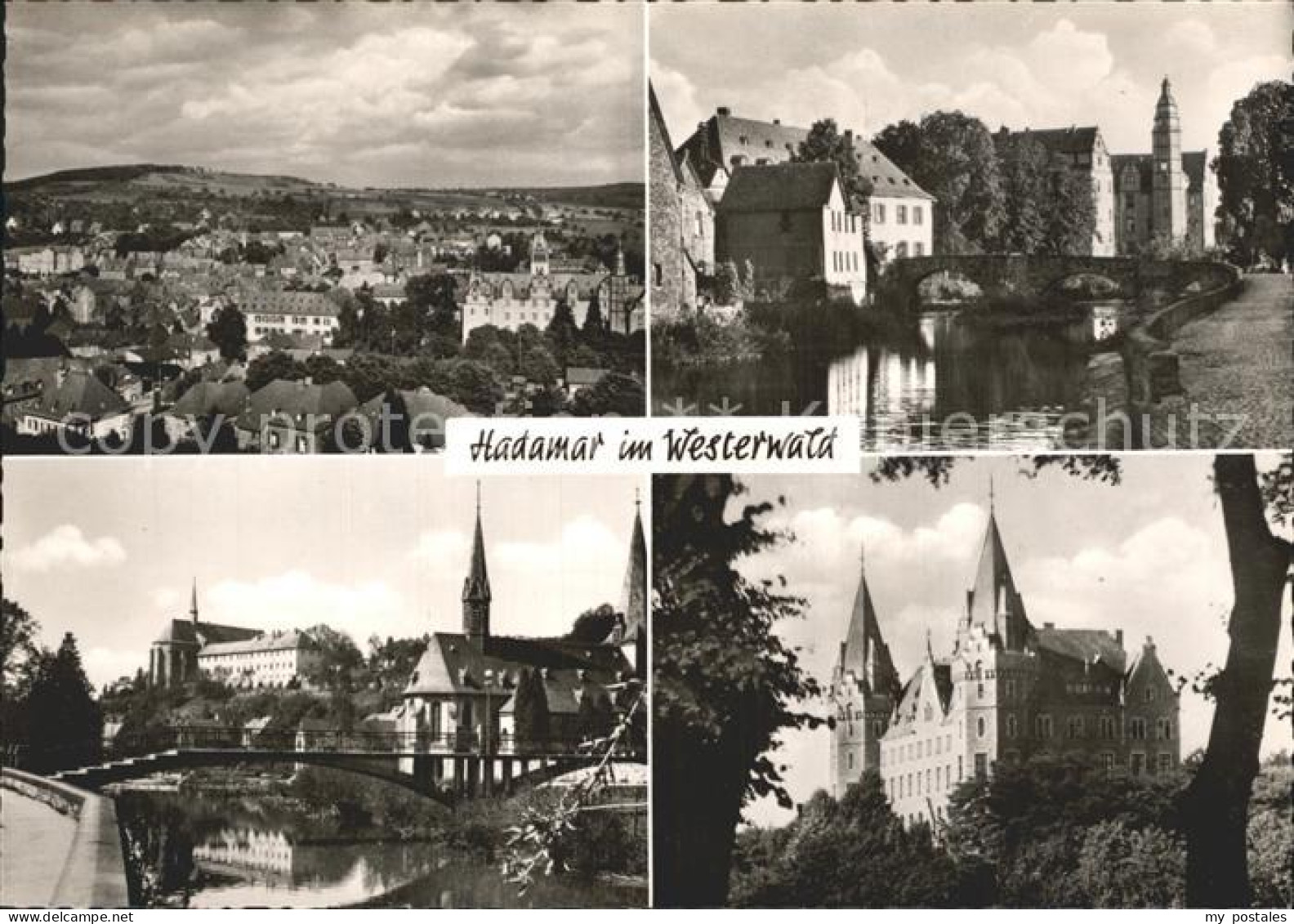 Hadamar Westerwald Total Bruecke Kirche Schloss