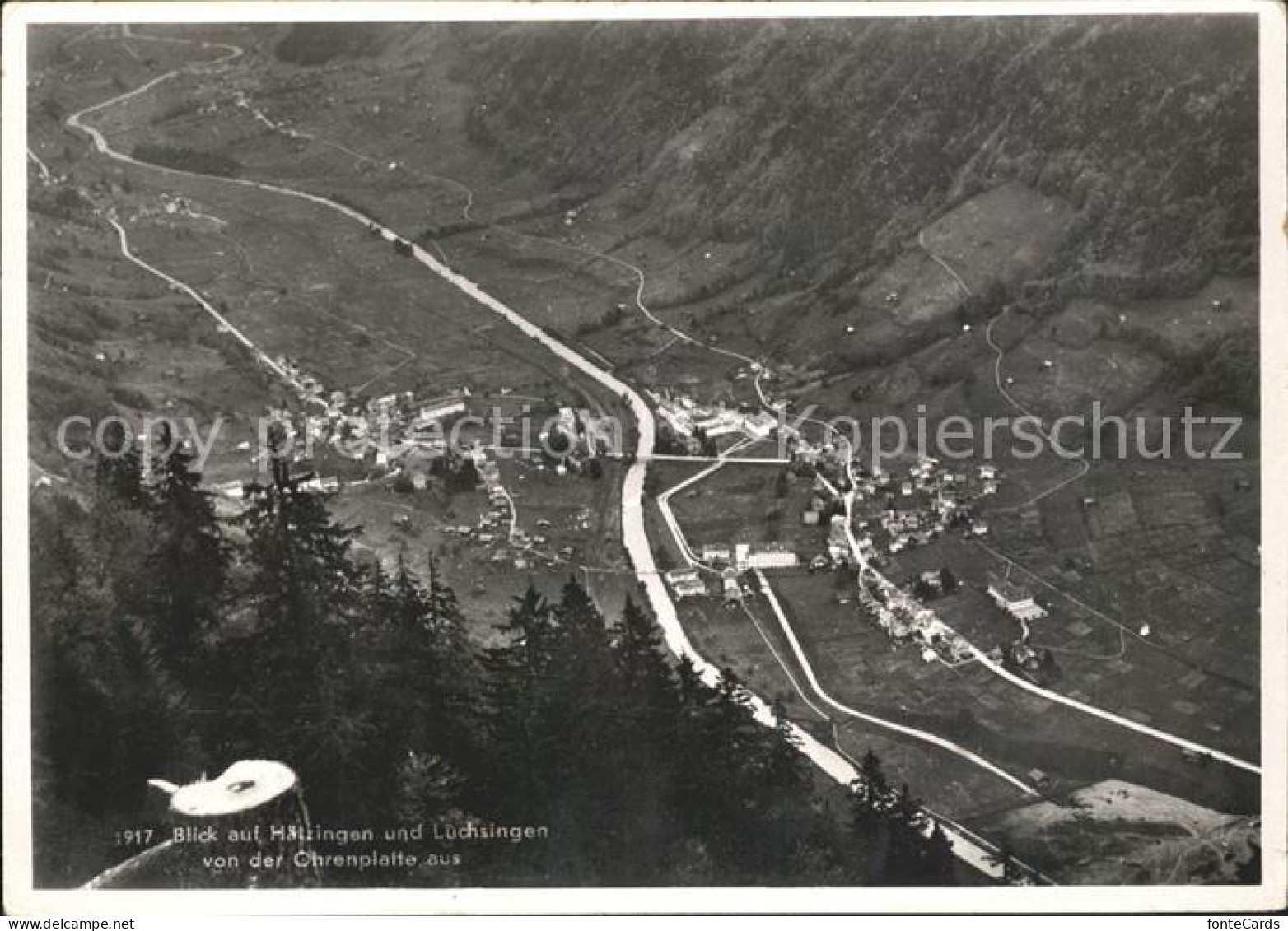 Haetzingen und Luchsingen Blick von der Ohrenplatte aus