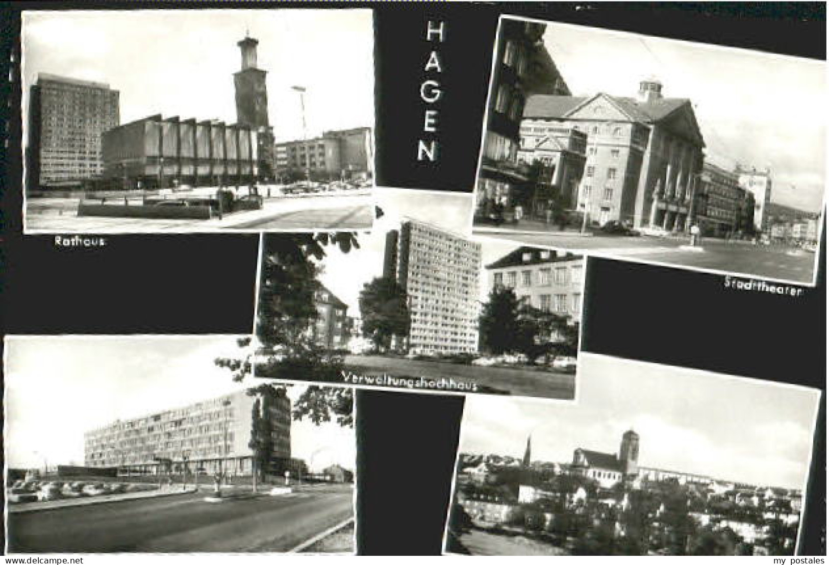 Hagen Westfalen Hagen Rathaus Schule Theater x 1969