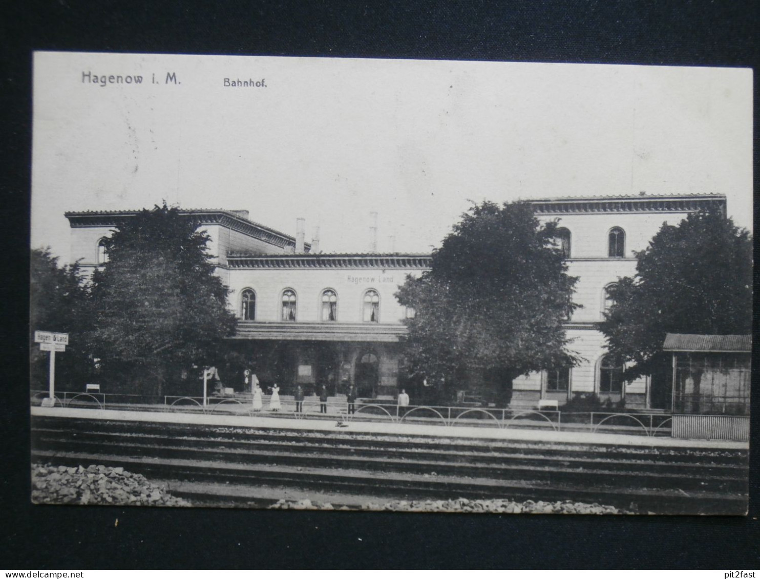 Hagenow in Mecklenburg , 1917 , Bahnhof , Ansichtskarte , AK , CPA !!