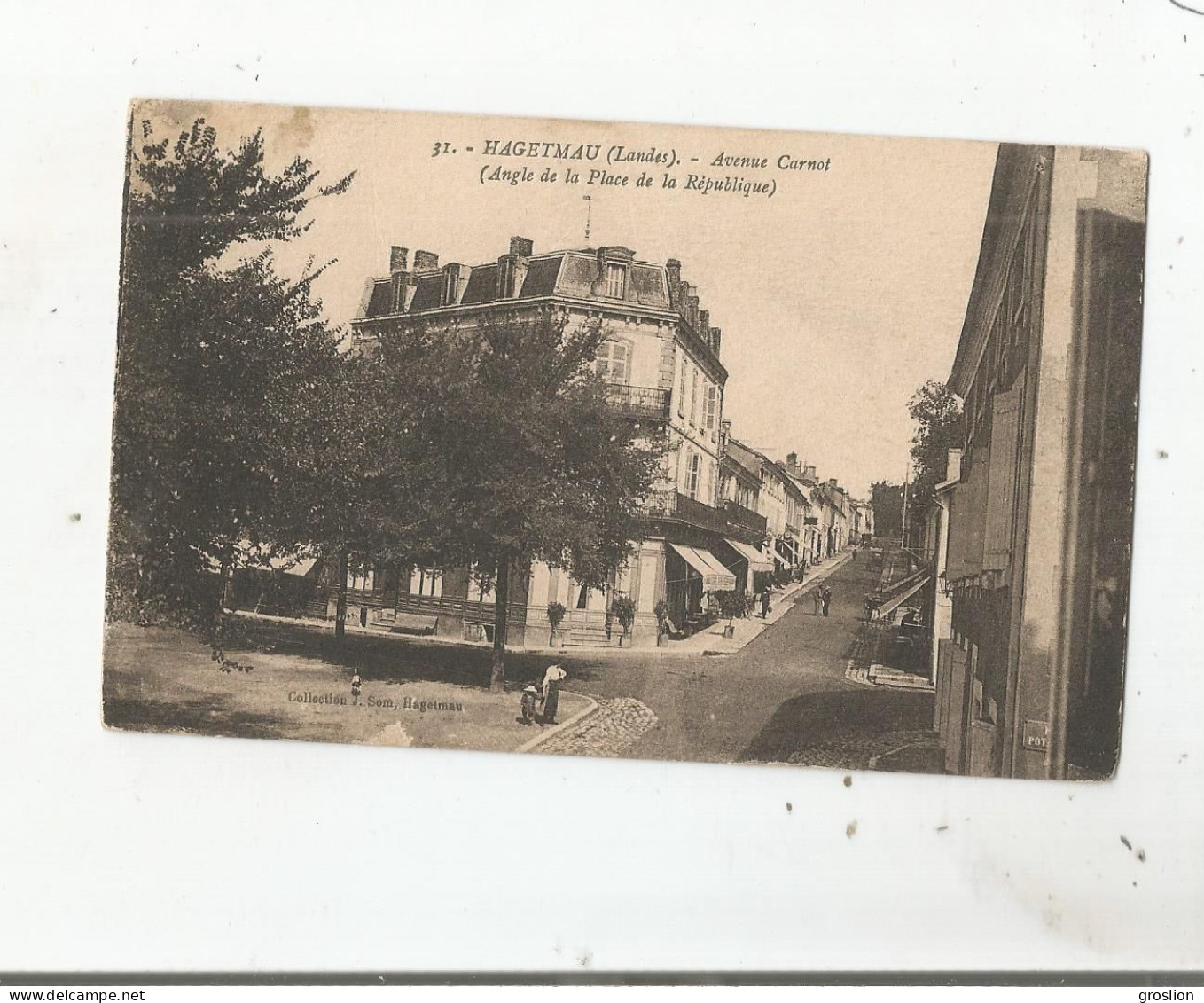 HAGETMAU (LANDES) 31 AVENUE CARNOT (ANGLE DE LA PLACE DE LA REPUBLIQUE)