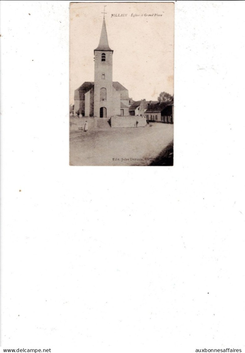 HAINAUT / REGION BRUNEHAUT / JOLLAIN EGLISE ET GRAND'PLACE   /    /B1357