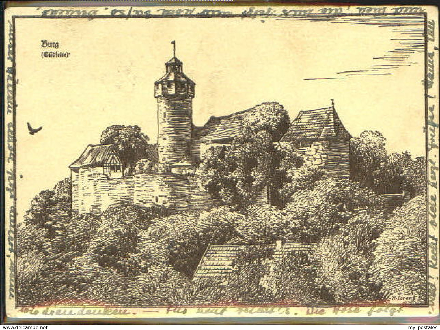 Hainburg Hessen Wonsees Jugendheim KuenstlerM. Lorenz x 1946