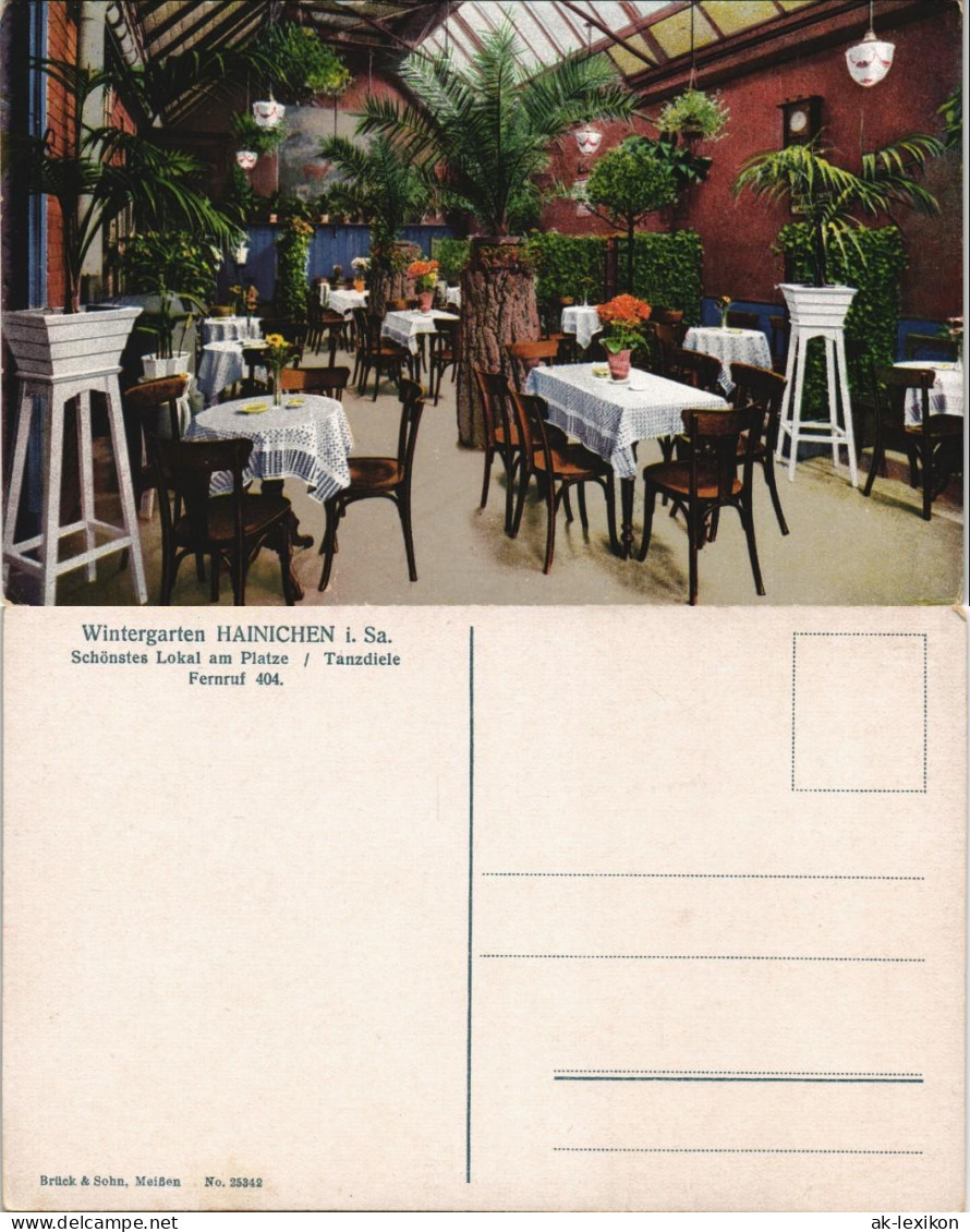 Hainichen Wintergarten Schönstes Lokal am Platze Tanzdiele 1910