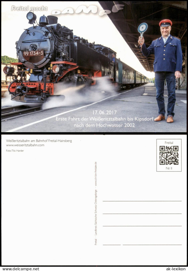 Hainsberg-Freital Weißeritztalbahn am Bahnhof Freital-Hainsberg 2017