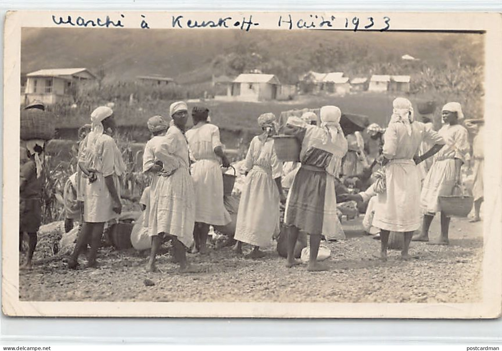 Haiti - KENSCOFF - Market, year 1933 - PHOTOGRAPH - Publ. unknown