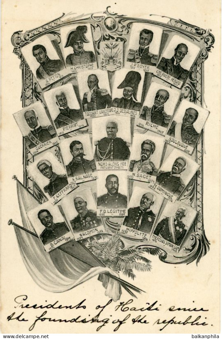 Haiti Presidents portraits