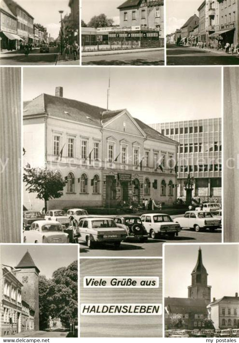Haldensleben Orts und Teilansichten Rathaus Kirche