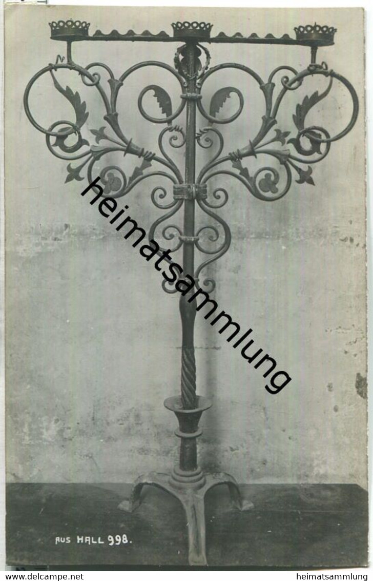 Hall in Tirol - Kerzenständer - Foto-Ansichtskarte - Verlag A. Stockhammer Hall 1920