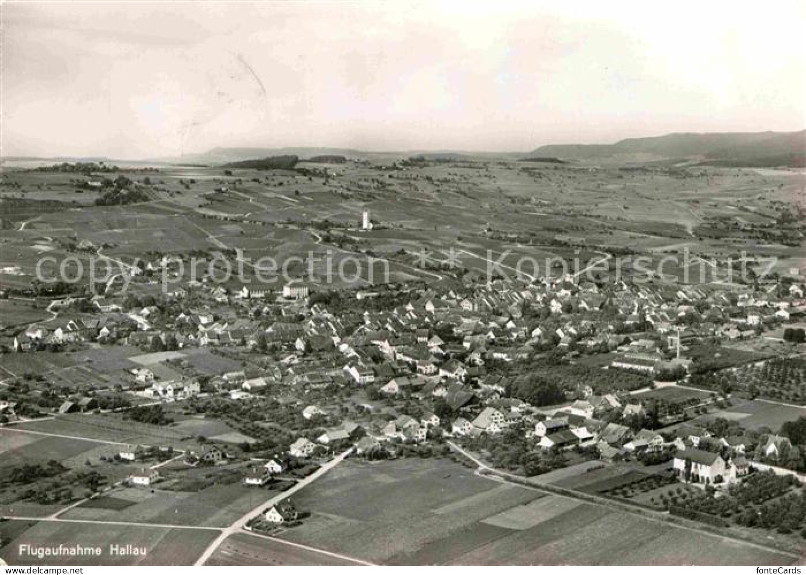 Hallau Fliegeraufnahme