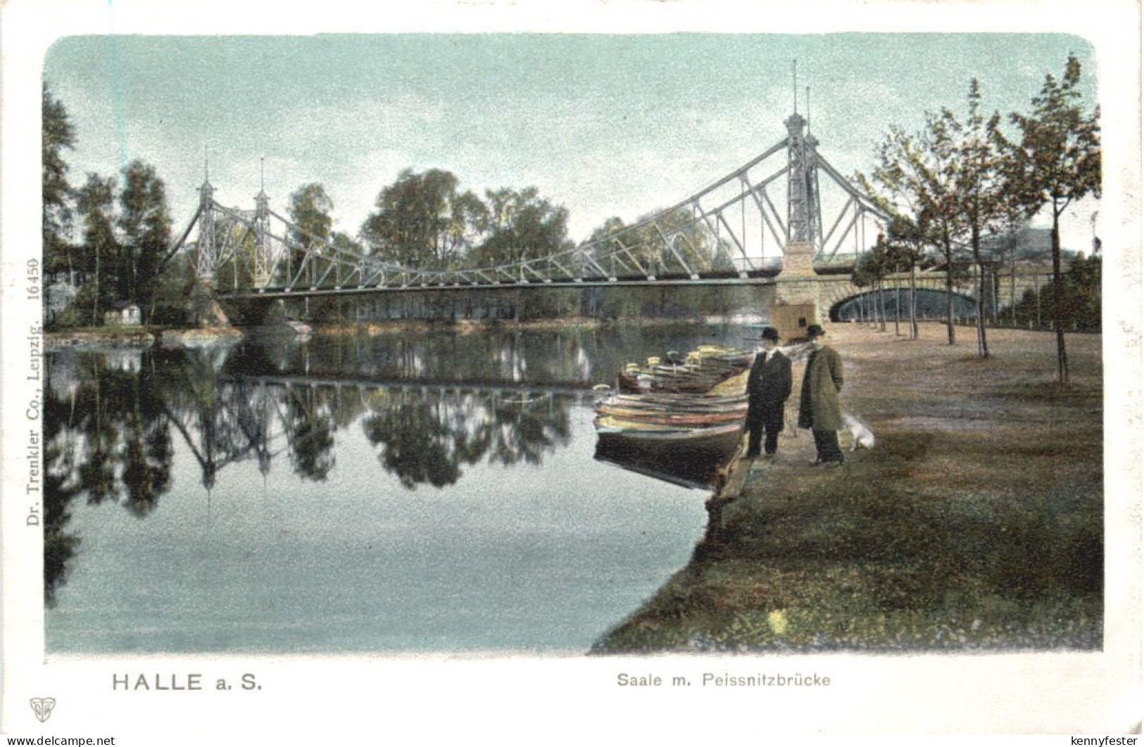 Halle a. Saale - Saale mit Peissnitzbrücke