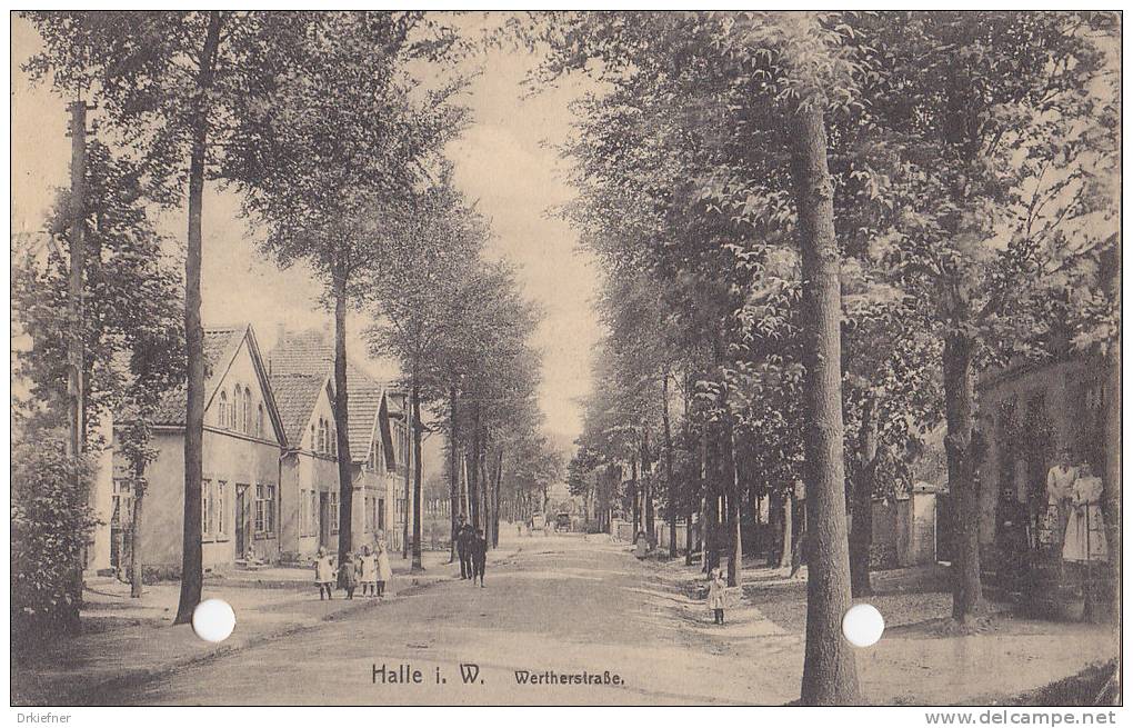 Halle i.W., Wertherstraße, um 1910
