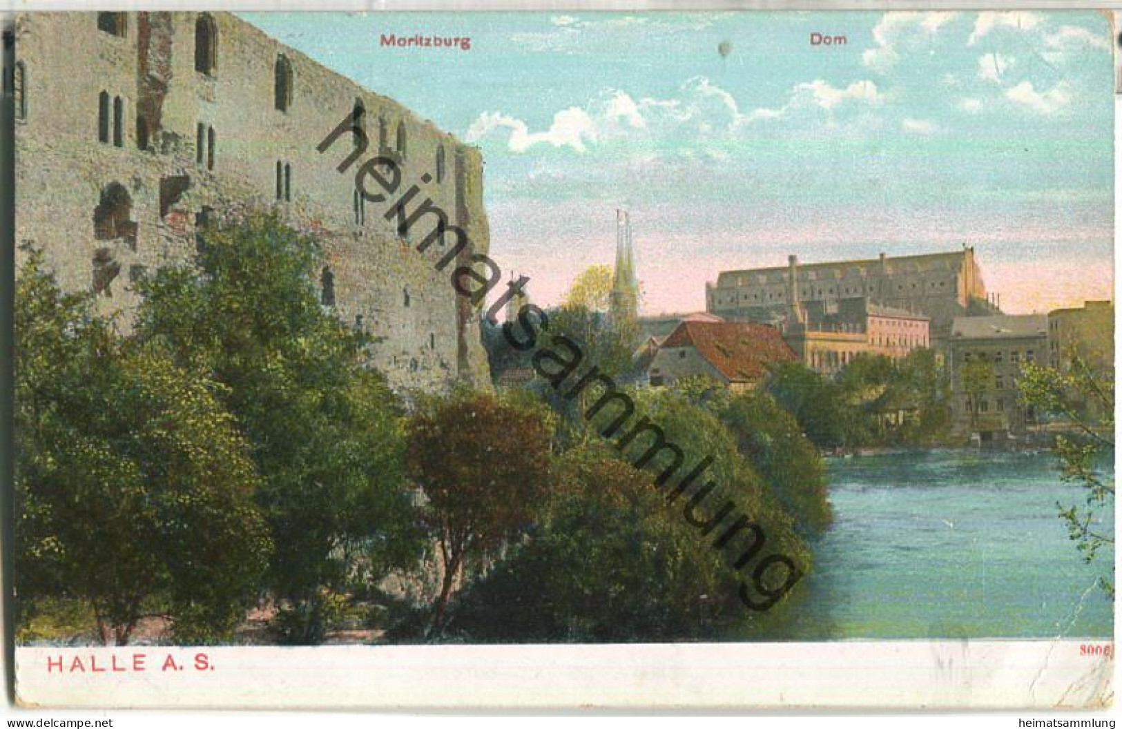 Halle - Moritzburg - Dom - Verlag H. Leistenschneider Halle - gel. 1916