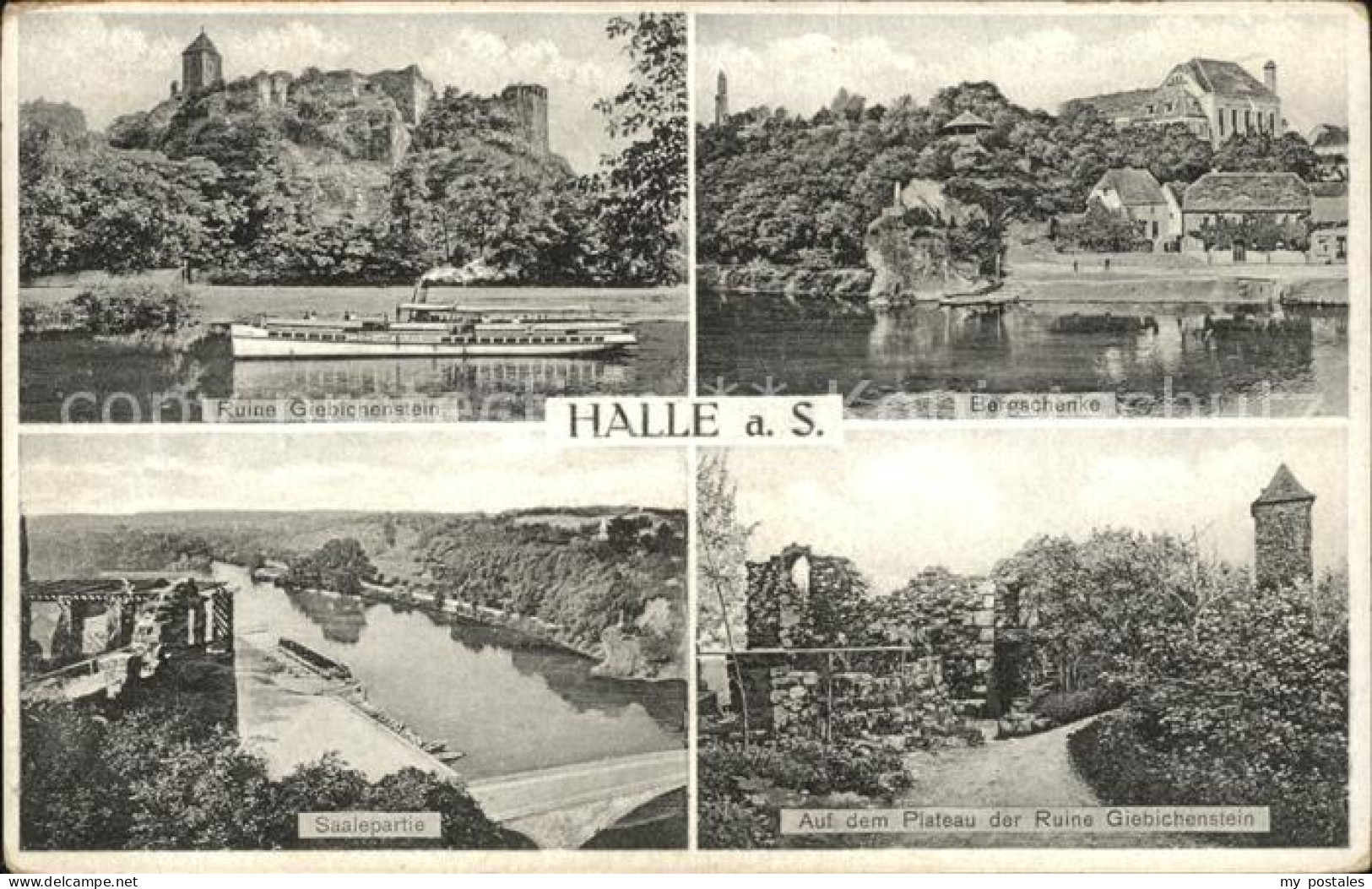 Halle Saale Bergschenke Ruine Giebichenstein Saale