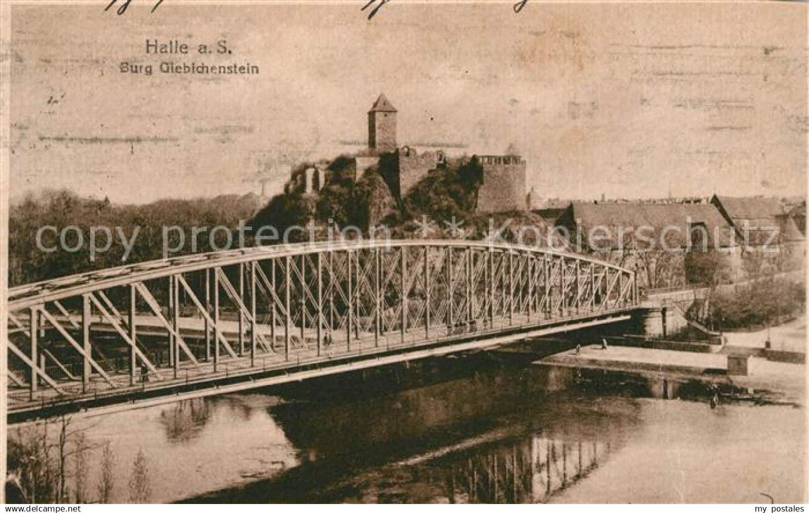 Halle Saale Burg Giebichenstein Saale Bruecke