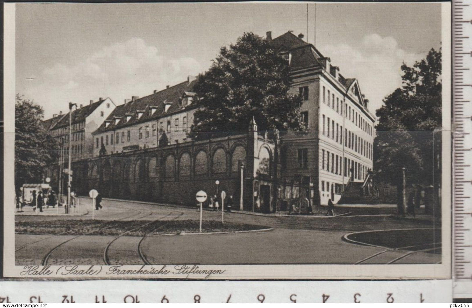 HALLE (Saale)  -  nicht gelaufen  ( AK 5829)