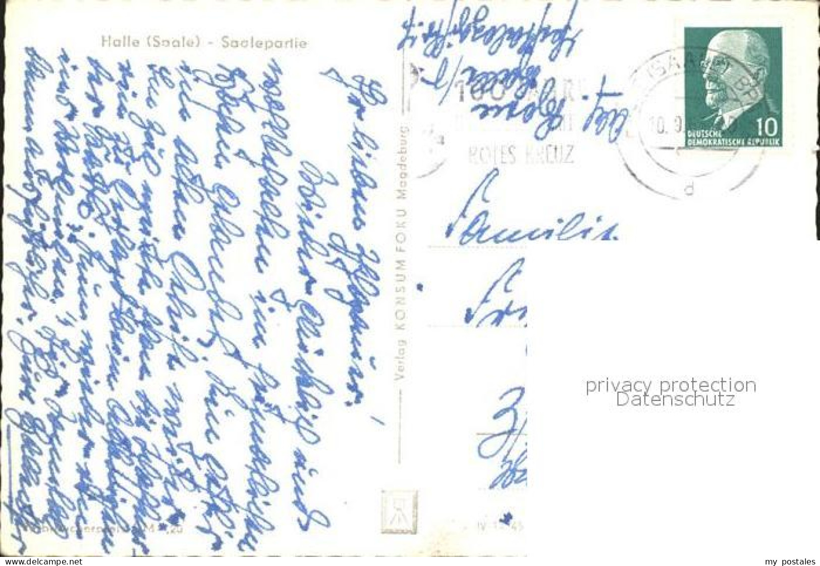 Halle Saale Partie an der Saale