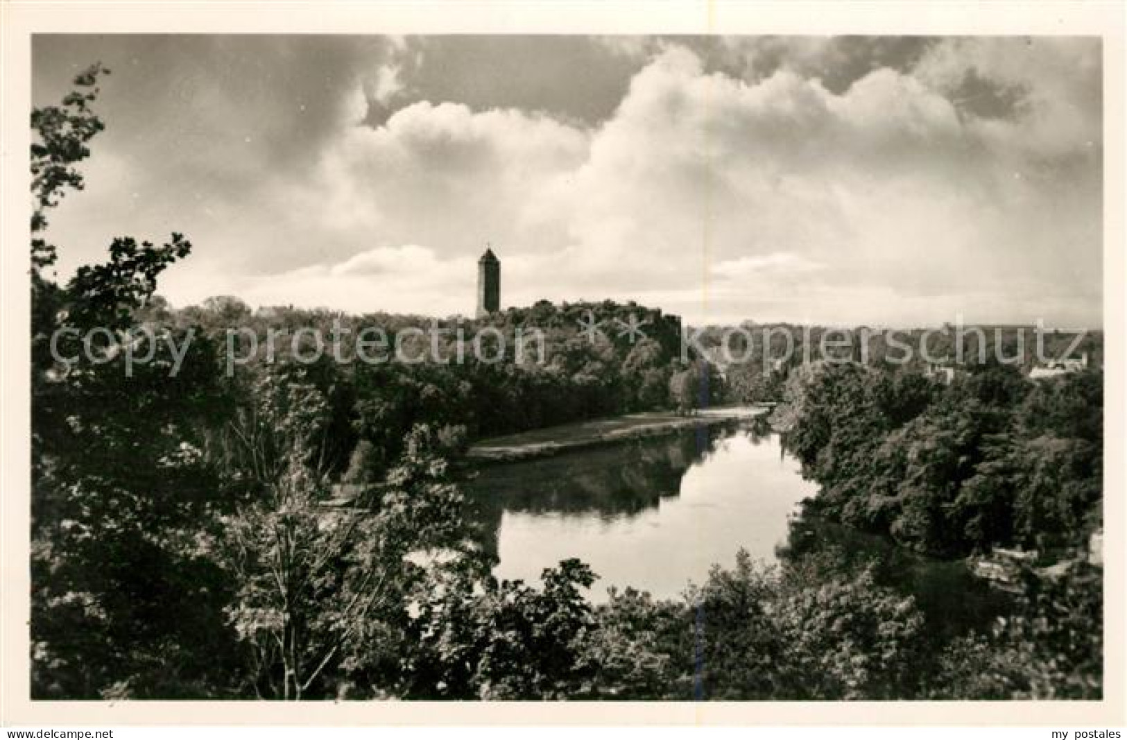 Halle Saale Partie an der Saale mit Giebichenstein