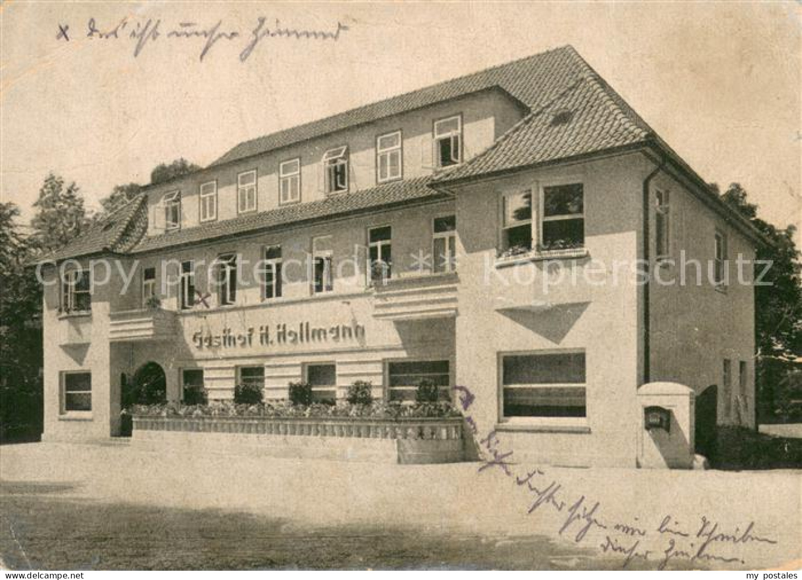 Halle Westfalen Gasthof H. Hollmann Aussenansicht