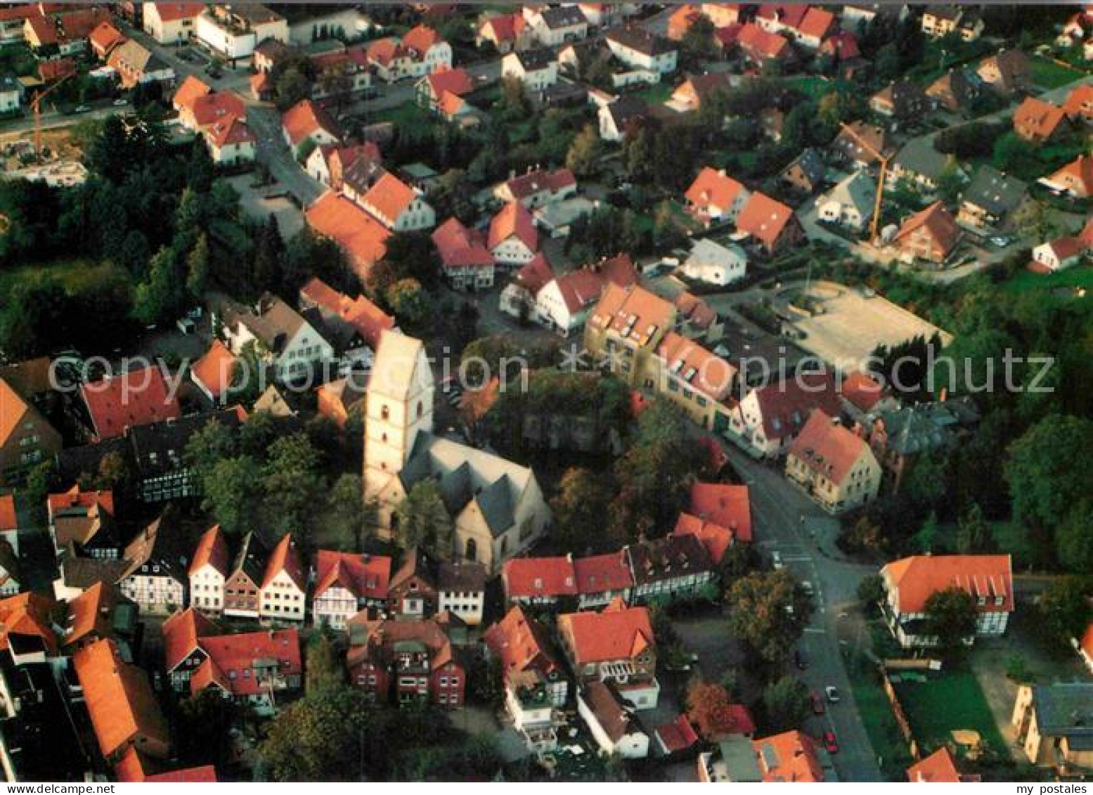 Halle Westfalen Haller Herz Fliegeraufnahme