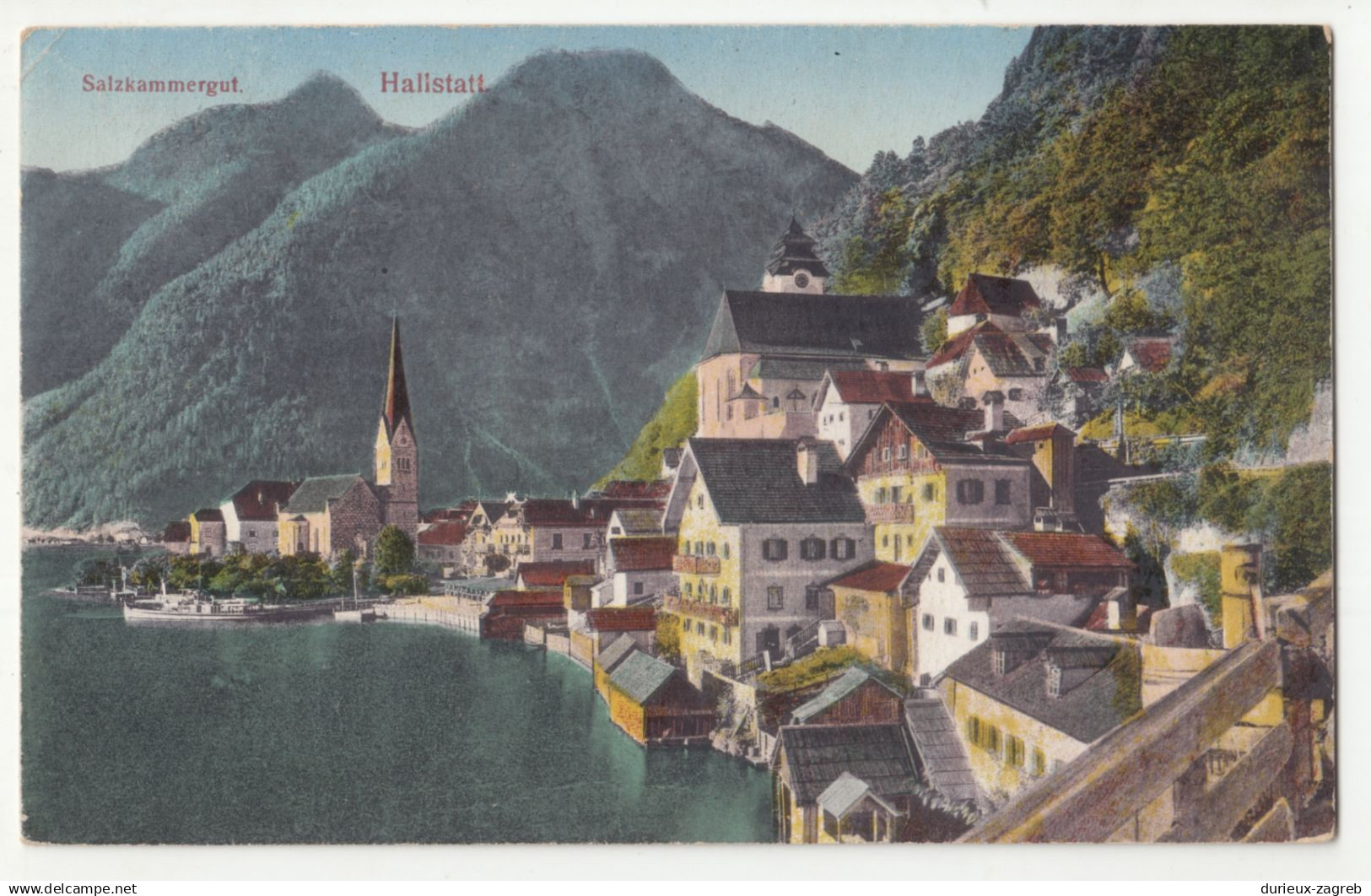 Hallstatt old postcard posted 1923 b250320