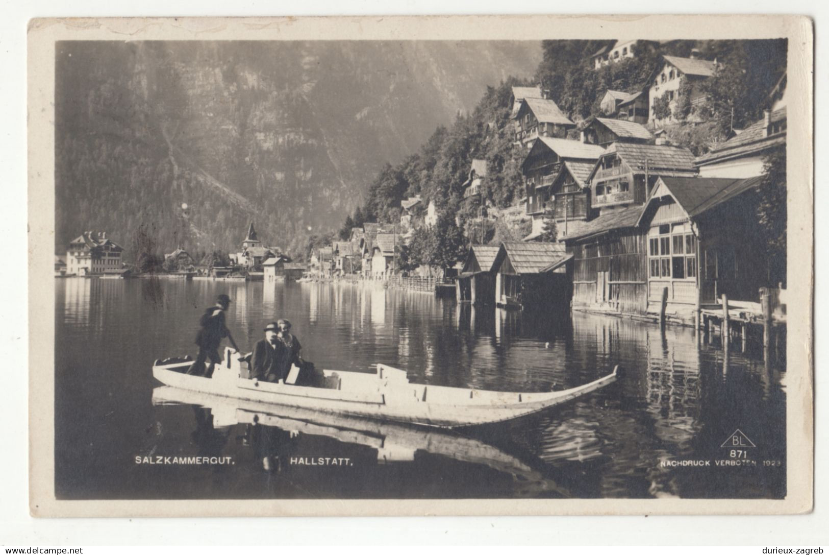 Hallstatt old postcard posted 1923 b250320