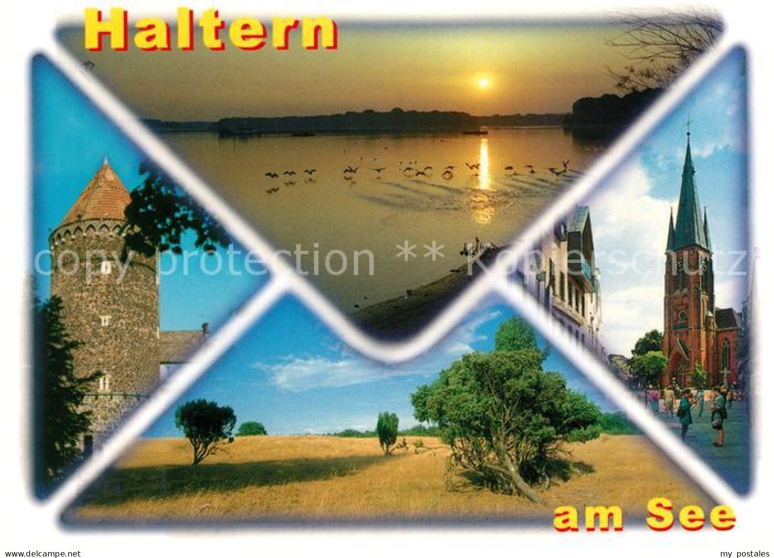 Haltern See Kirche Stadtturm Abendstimmung