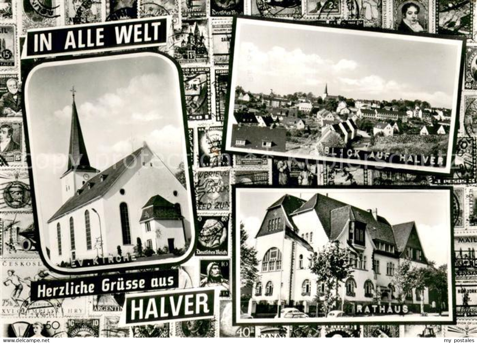 Halver Teilansicht Rathaus Ev. Kirche