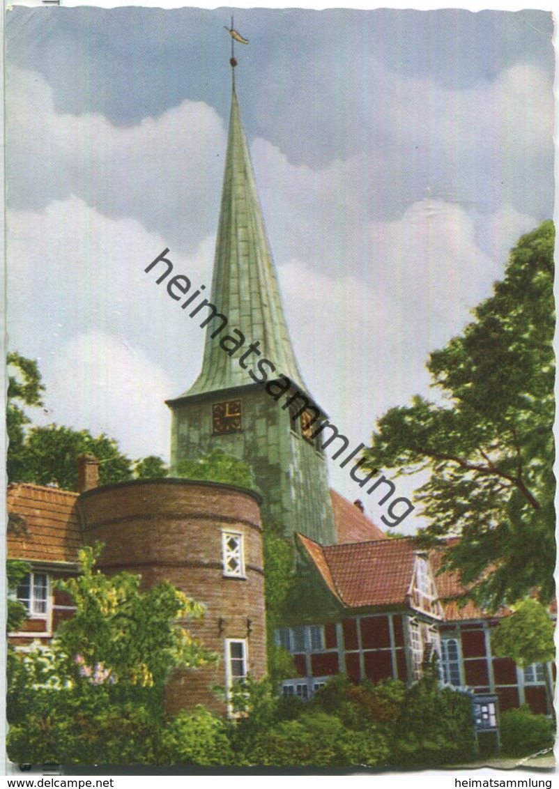 Hamburg-Bergedorf - Kirche und Hasseturm - Verlag Rud. Reher Hamburg