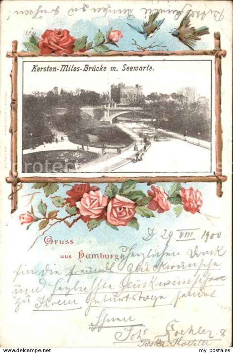 HAMBURG  CITY Kersten Miles Bruecke mit Seewarte