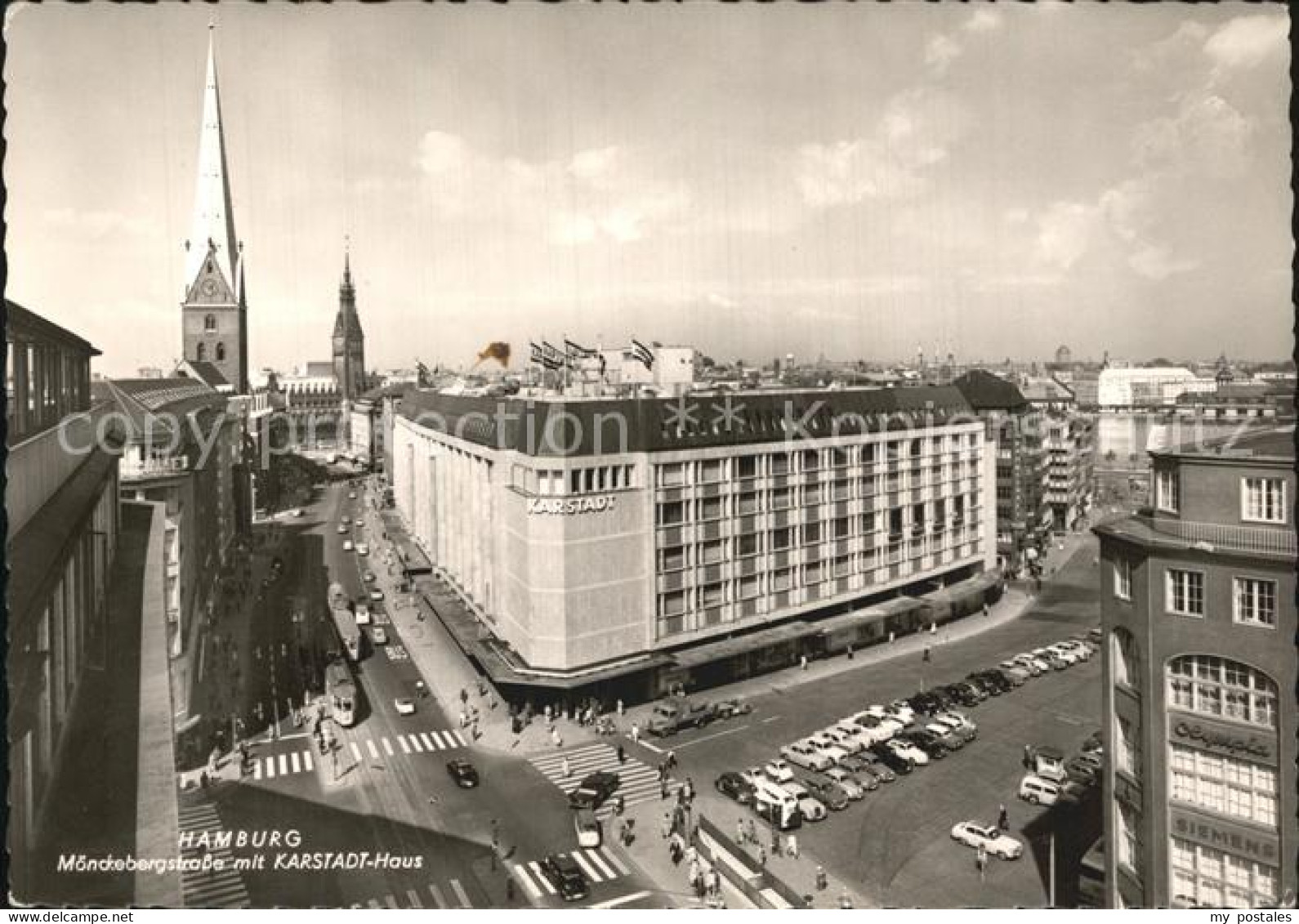 HAMBURG  CITY Moenckebergstrasse mit Karstadt Haus