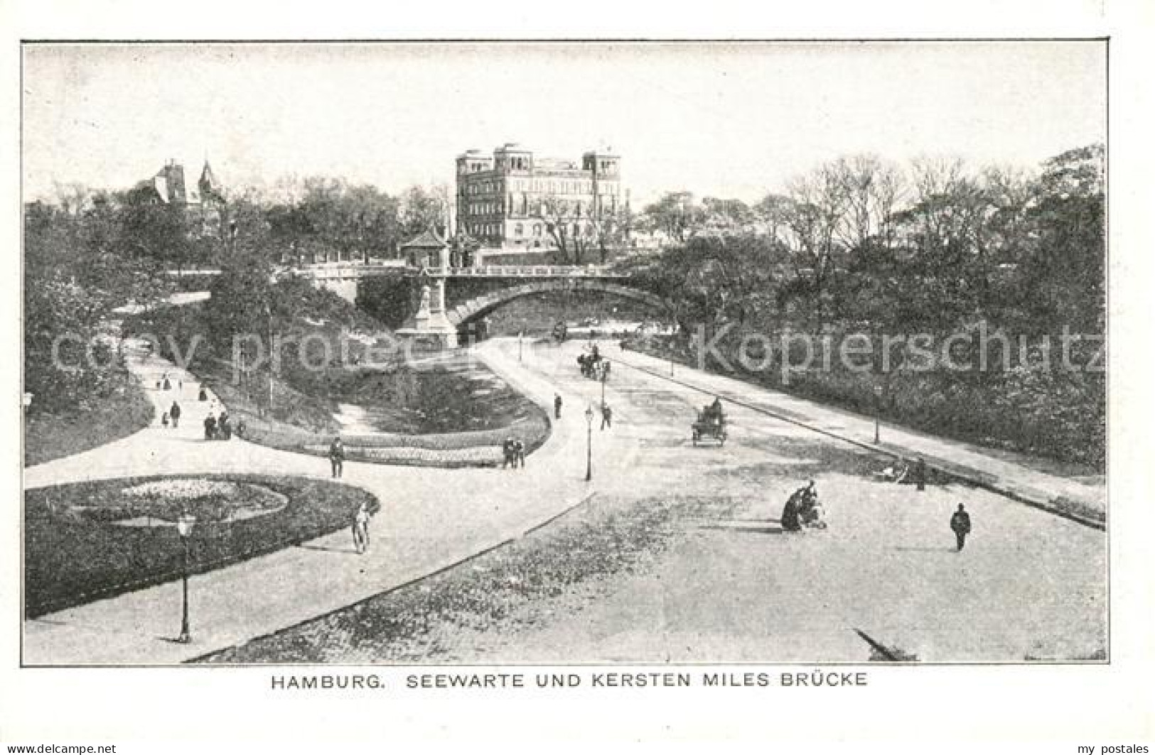 HAMBURG  CITY Seewarte und Kersten Miles Bruecke