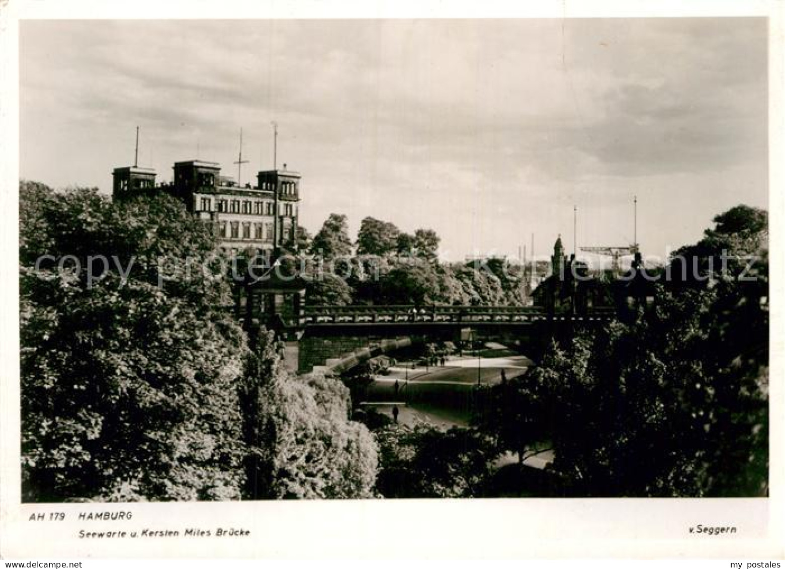 HAMBURG  CITY Seewarte und Kersten Miles Bruecke