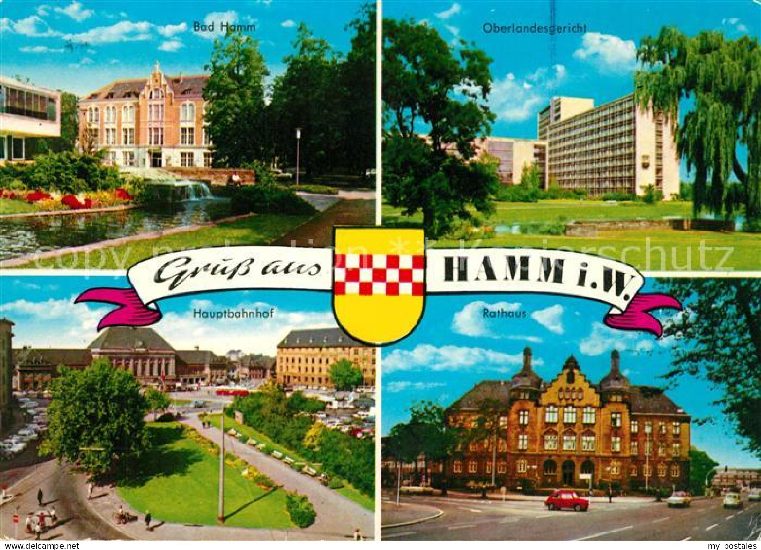 Hamm Westfalen Bad Hamm Oberlandesgericht Hauptbahnhof Rathaus Wappen