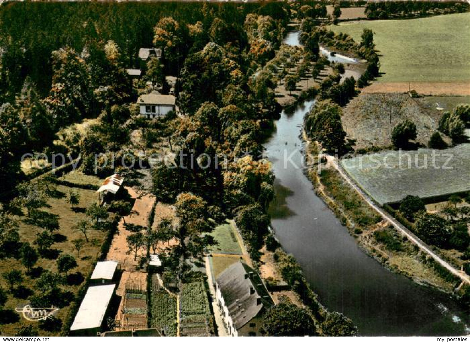 Hamoir Belgium Ourthe Vue aerienne