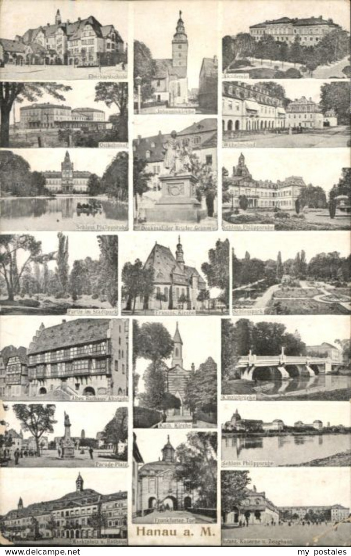 Hanau Main Hanau Eberhardschule Johannis Kirche Wilhelmsbad Schloss Philippsruhe