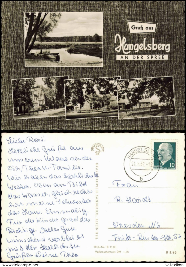 Hangelsberg-Grünheide (Mark) Stadtteilansichten - An der Spree 1962